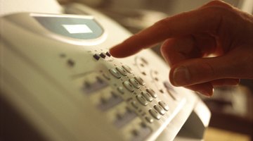 Hand dialing a fax machine