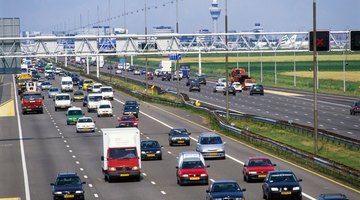Cars on street