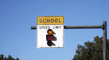 School zone sign