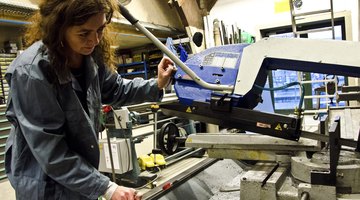 Woman working in the Metal Industry