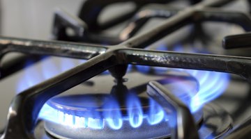 Burning gas oven