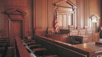 Interior of courtroom
